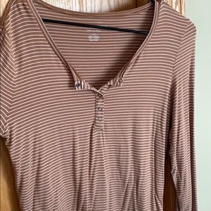American eagle striped soft and sexy long sleeve